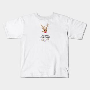 My first christmas with deer Kids T-Shirt